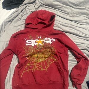 Red Sp5der Graphic Hoodie